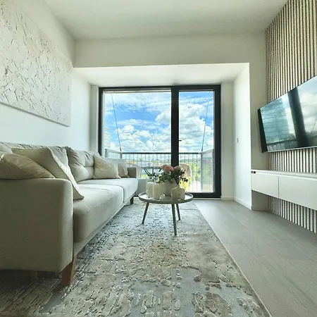 New Modern, River View Apt Near City Center 布拉格