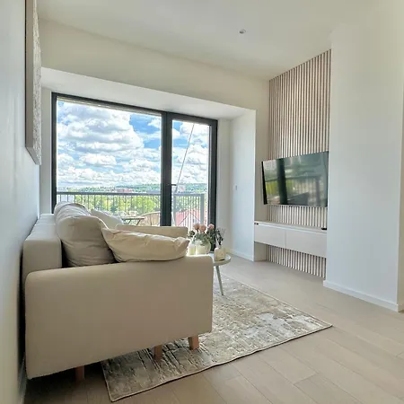 公寓 New Modern, River View Apt Near City Center *